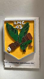 KNIL 43e Zelfstandige Mitrailleurs Compagnie, Ophalen of Verzenden, Landmacht, Nederland, Embleem of Badge