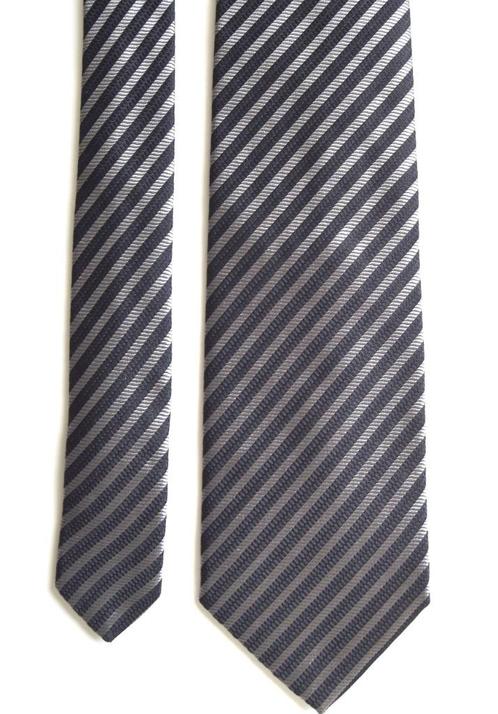 Nieuwe Giorgio Armani zijden stropdas, das, zilver/zwart, Kleding | Heren, Stropdassen, Nieuw, Met patroon, Overige kleuren, Verzenden