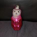 B937 oude kerstbal panda beer 8,5 cm, Diversen, Kerst, Ophalen of Verzenden, Gebruikt