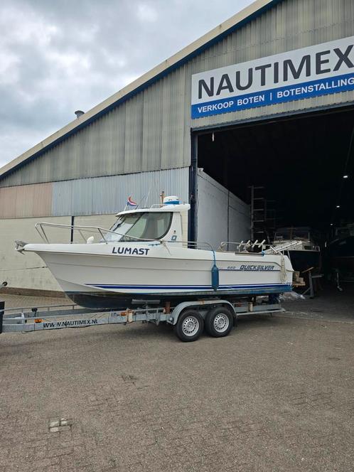 Schadeboot Quicksilver 620 met Mercury 115PK ook EXPORT!, Watersport en Boten, Motorboten en Motorjachten, Gebruikt, Polyester