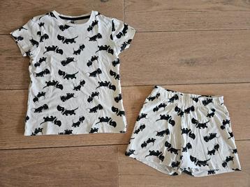 Leuke pyjama met Takkie van Hema maat 134/140 beschikbaar voor biedingen