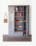 Industriële boekenkast grijs - Hout & metaal - Giga Meubel, Huis en Inrichting, Kasten | Vitrinekasten, Ophalen, 100 tot 150 cm