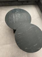 Marmeren salontafel set, 50 tot 100 cm, Rond, Ophalen of Verzenden, Zo goed als nieuw