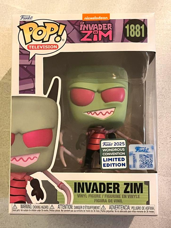 Invader Zim Funko Pop - Limited Edition!, Kinderen en Baby's, Speelgoed | Actiefiguren, Zo goed als nieuw, Ophalen of Verzenden
