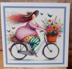 unieke kaartjes, vrouw op fiets,, 53 tot 56 cm, Versnellingen, Ophalen of Verzenden, Zo goed als nieuw