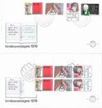 FDC NR 170+170A KINDERZEGELS SEREIE EN BLOK UIT 1978, Postzegels en Munten, Postzegels | Eerstedagenveloppen, Ophalen of Verzenden
