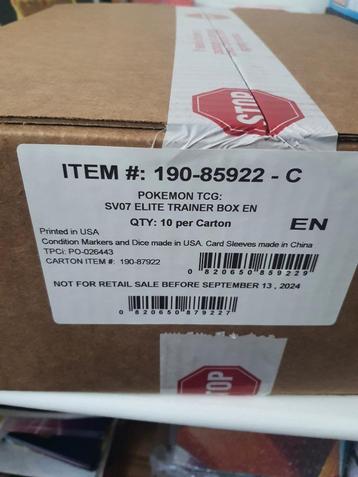 Pokemon Stellar Crown ETB Case beschikbaar voor biedingen