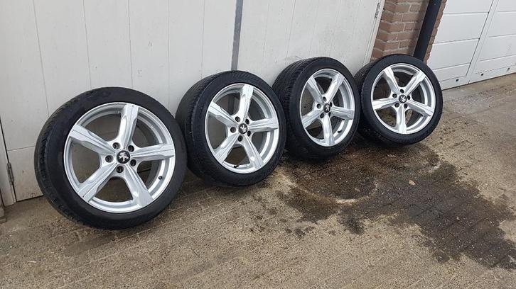 17" velgen (peugeot), Auto-onderdelen, Banden en Velgen, Velg(en), Zomerbanden, 17 inch, 225 mm, Personenwagen, Gebruikt, Ophalen