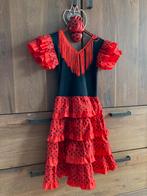 Spaanse jurk met castagnettes, Kinderen en Baby's, Carnavalskleding en Verkleedspullen, Ophalen of Verzenden, Zo goed als nieuw