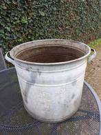 Zinken bloembak, ketel, Ophalen, Rond, Metaal