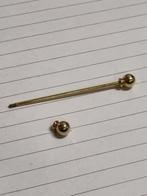 dasspeld goud kleurig dubbele knop, Ophalen of Verzenden, 'T Olde Gre-j, Info@toldegrej.nl, Endepoelstraat 20f Didam