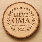 Lasergravure Boomschijf - Levensboom Cadeau, Huis en Inrichting, Ophalen of Verzenden, Nieuw