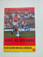 AJAX - FC Den Haag seizoen 1986/87 nr1 Programma, Verzamelen, Verzenden, Ajax