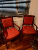 Twee Antieke Stoelen met Rode Bekleding, Ophalen, Gebruikt, Twee, Rood