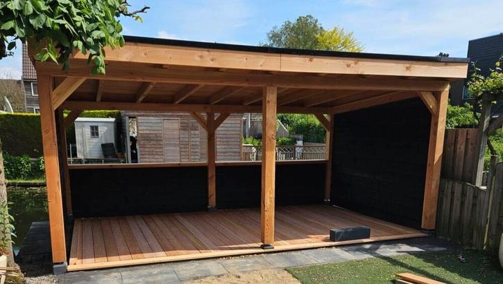 overkapping douglas  op maat, Tuin en Terras, Overkappingen, Nieuw, Veranda, Ophalen