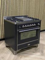 Prachtig Luxe Boretti Majestic Fornuis 90cm + FRYTOP, Zo goed als nieuw, Vrijstaand, Gas