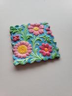 Gelukstegeltje flora keramiek, Ophalen of Verzenden, Nieuw