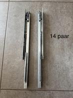 Blum tandenbox plus ladegeleiders 14 paar rails keukenla, Zo goed als nieuw, Minder dan 100 cm, Grijs, 50 tot 75 cm