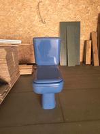 Blauwe Vintage WC Pot - Gratis Ophalen!, Doe-het-zelf en Verbouw, Sanitair, Ophalen, Gebruikt, Toilet
