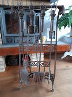 Haardset van gietijzer for sale, Ophalen, Gebruikt, Houthaard