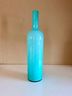 Mooie hoge decoratieve Turquoise vaas van PTMD, Overige kleuren, Ophalen of Verzenden, Minder dan 50 cm, Glas