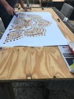 Groot Mandala Sjabloon diameter 116 cm, Ophalen, Gebruikt, Materiaal