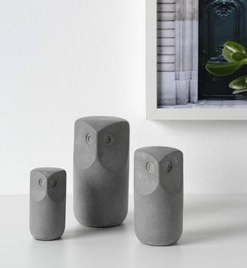 Vintage IKEA Design beelden Tonrad Uilen grijs Henrik Preutz beschikbaar voor biedingen