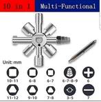 Watermeter Ventiel Sleutel 10-In-1 Multifunctionele €15,00, Doe-het-zelf en Verbouw, Verwarming en Radiatoren, Ophalen of Verzenden