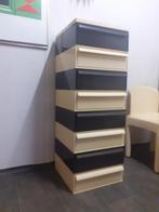 Kartell ladenkast 8 lades bruin creme jaren 70 design retro, Kunststof, Gebruikt, 5 laden of meer, ?