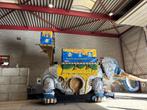 Carnavalswagen Olifant - Blauw/Geel, Ophalen, Gebruikt, Versiering, Carnaval