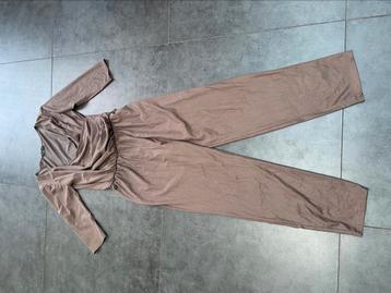 Ell’ Apostrophe Ell’A paris jumpsuit maat S steetch bruin beschikbaar voor biedingen