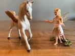 pagasus paard met Schleich elf Lily, Ophalen of Verzenden, Gebruikt, Beeldje of Figuurtje