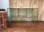 Vitrine kast /dressoir glas, Ophalen, Met plank(en), Gebruikt, 50 tot 100 cm