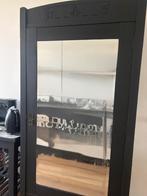 Houten buffetkast, boekenkast, kledingkast met spiegel, Antiek en Kunst, Ophalen