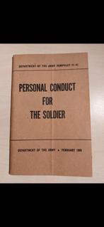 Amerikaans instructie boek: personal conduct for the soldier, Ophalen of Verzenden, Landmacht, Amerika, Boek of Tijdschrift