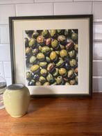 Keukenkunst kunst olijfen stilleven schilderij painting art, Antiek en Kunst, Kunst | Schilderijen | Modern, Ophalen of Verzenden