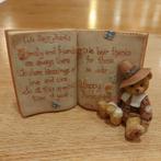 Cherished Teddies - Thanksgiving Plaque, Ophalen of Verzenden, Zo goed als nieuw, Kunststof, Dierenbeeld