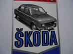sticker oud SKODA auto oldtimer car retro vw volkswagen, Verzamelen, Stickers, Verzenden, Zo goed als nieuw, Auto of Motor