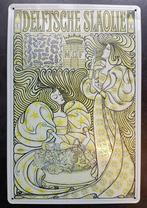 Delftsche Slaolie Jugendstil Jan Toorop Wandbord Poster ., Verzenden, Huis en Inrichting