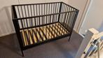 Coming Kids Bliss ledikant 60x120 zwart staal, Kinderen en Baby's, Babywiegjes en Ledikanten, Ophalen, Gebruikt, Ledikant
