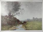 Kopie schilderij van Cornelis Kuijpers. Koeien langs sloot., Antiek en Kunst, Kunst | Litho's en Zeefdrukken, Ophalen of Verzenden