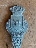 Lepeltje Volendam : met kroon en wapen met paard, Antiek en Kunst, Antiek | Bestek, Verzenden