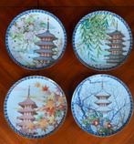 4 Noritake borden ‘Seasons’ 1978 > complete serie - Puntgaaf, Antiek en Kunst, Ophalen of Verzenden