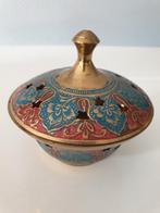 Koperen Wierookbrander met Decoratie, Ophalen of Verzenden, Koper