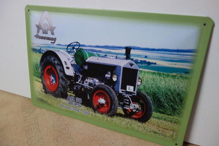 HANOMAG TRACTOR LOGO BORD voor WERKPLAATS, Verzamelen, Merken en Reclamevoorwerpen, Nieuw, Overige typen, Ophalen of Verzenden