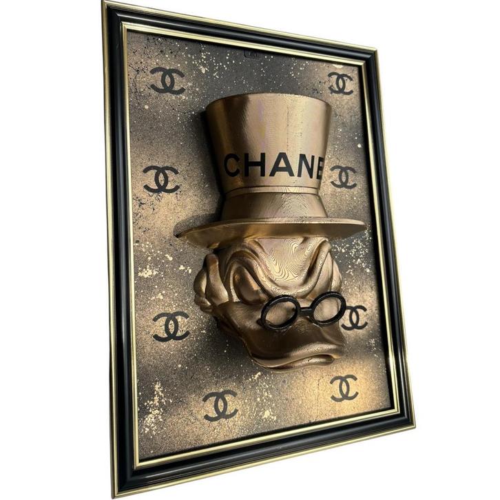 Scrooge Mcduck 3D pop art schilderij, Antiek en Kunst, Kunst | Schilderijen | Modern, Ophalen of Verzenden