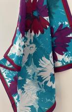 Sjaal - blauw - 75 x 75cm - viscose - nieuw, Ophalen of Verzenden, Nieuw, Sjaal