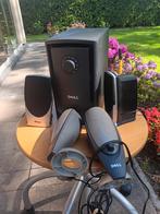 4 speakers met booster. €10, Ophalen of Verzenden, Gebruikt