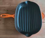 Le Creuset grillpan, Ophalen of Verzenden, Zo goed als nieuw, Gietijzer, Koekenpan of Braadpan
