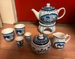 Delfts Blond Servies - Theepot, Melkkan, Suikerpot, Mokken, Huis en Inrichting, Keuken | Servies, Gebruikt, Blond Amsterdam, Overige typen